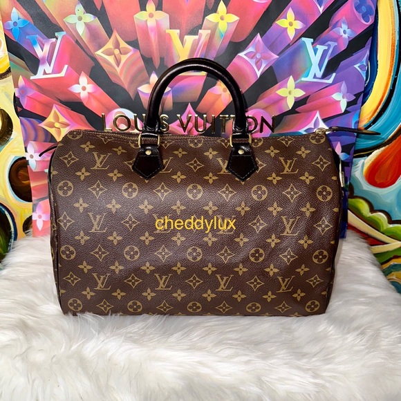 ♠️♟♣️Authentic Louis Vuitton Speedy 35 Monogram - Picture 3 of 15